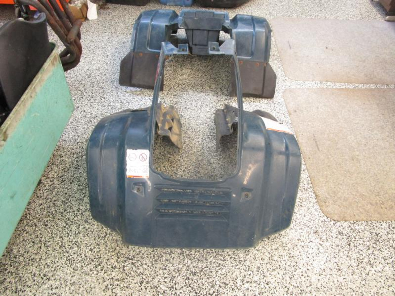 1988-1998 Kawasaki Bayou KLF 220 Front Rear Fenders Blue