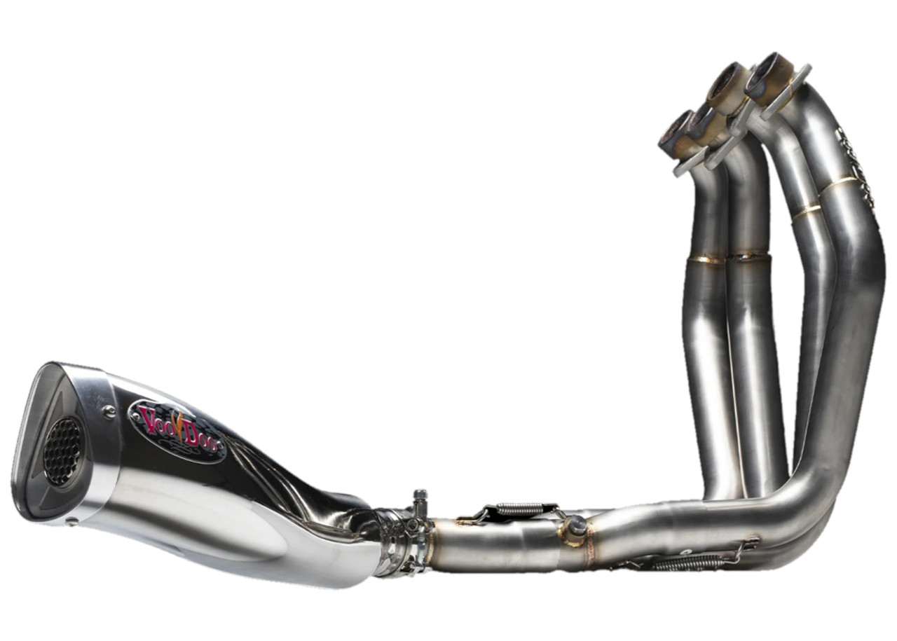 micccooo　no1 Voodoo Polished Mojo Race 4-into-1 Full Exaust System for