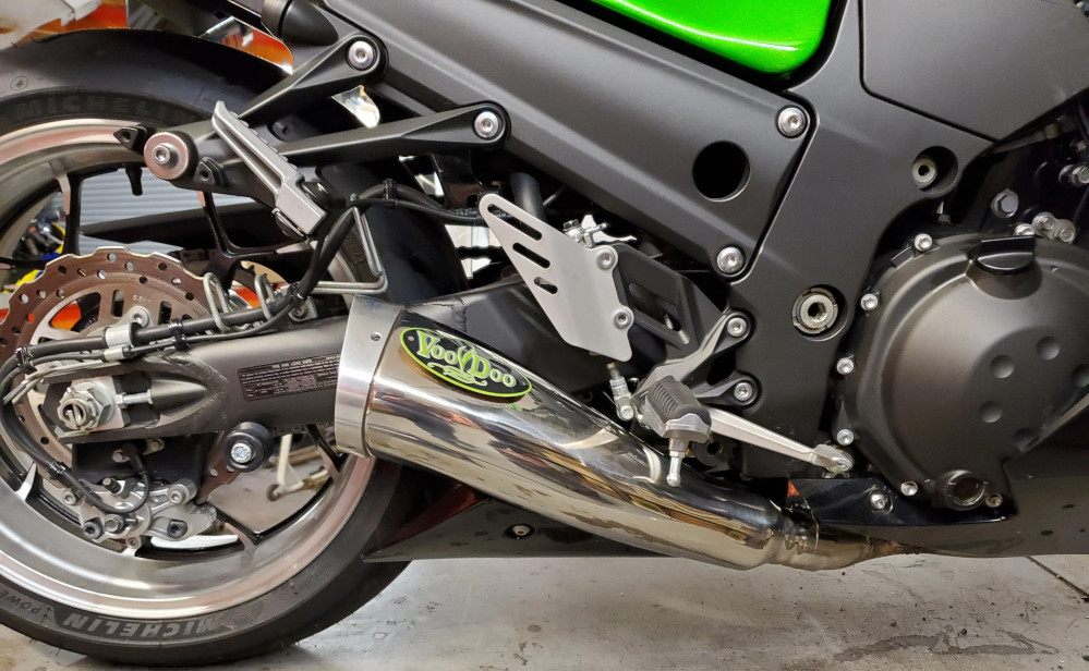 micccooo　no1 Voodoo Polished Mojo Race 4-into-1 Full Exaust System for