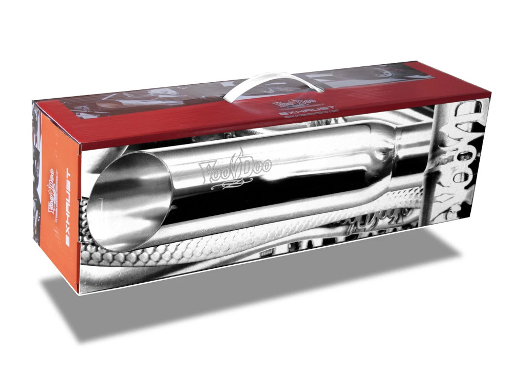 Voodoo Polished Shorty Race Slip-On Muffler VEZX10M1CDP for