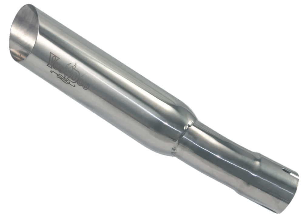 Voodoo Polished Shorty Slip-On Muffler VEZX10L6P for Kawasaki