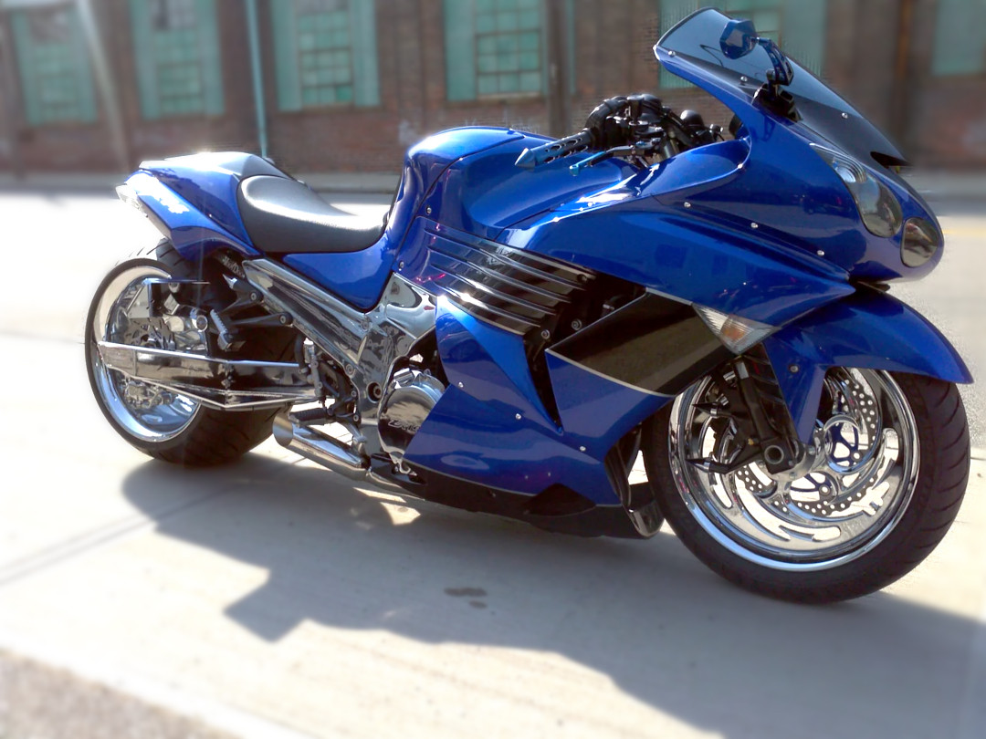 Voodoo Polished Shorty Dual Slip-Ons Mufflers VEZX14K6P for