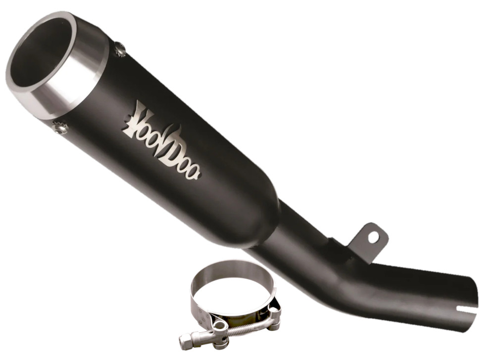 Voodoo Mini Meg Race Shorty Slip-On Muffler for Suzuki GSXR600 750