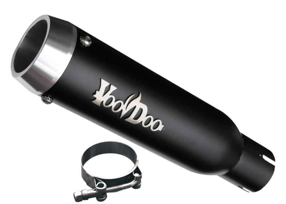 Voodoo Mini Meg Shorty Slip-On Muffler VMMEZX10K4B for Kawasaki