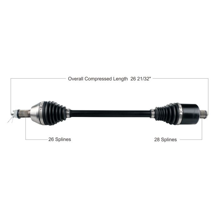 Tytaneum Rear Left Right HD CV Axle 813-0322 - cyclesrus.net