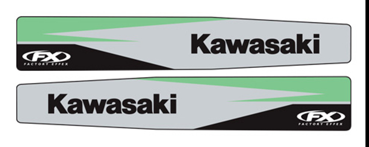 Factory Effex Swingarm Stickers 19-42116 for Kawasaki KX125