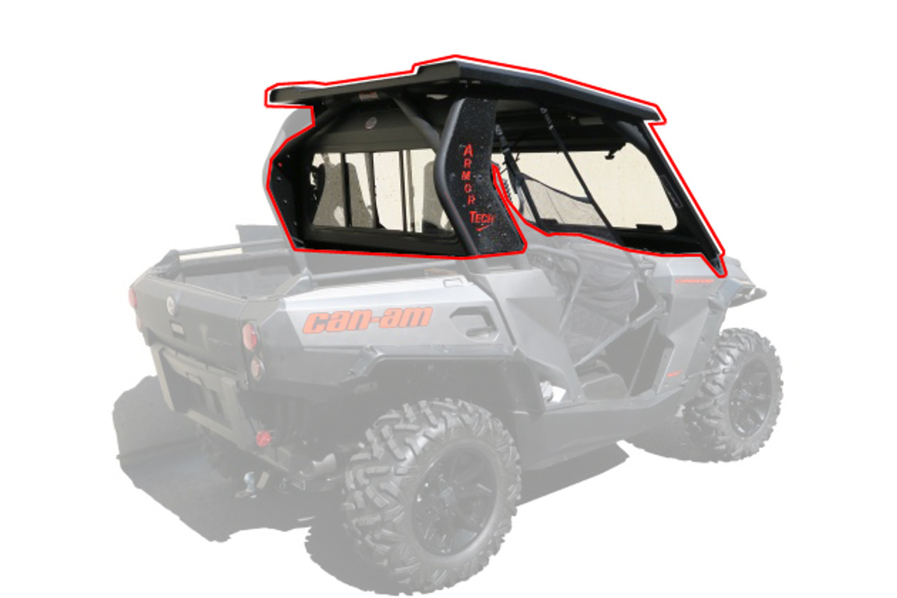 All Steel Complete Cab Enclosure System No Doors Can Am 14 19 Commander