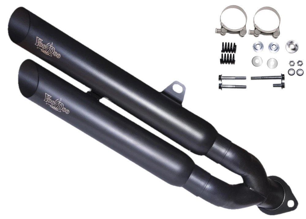 Voodoo Black Dual Stacked Mufflers VESPYL3B for Can-Am Spyder GS