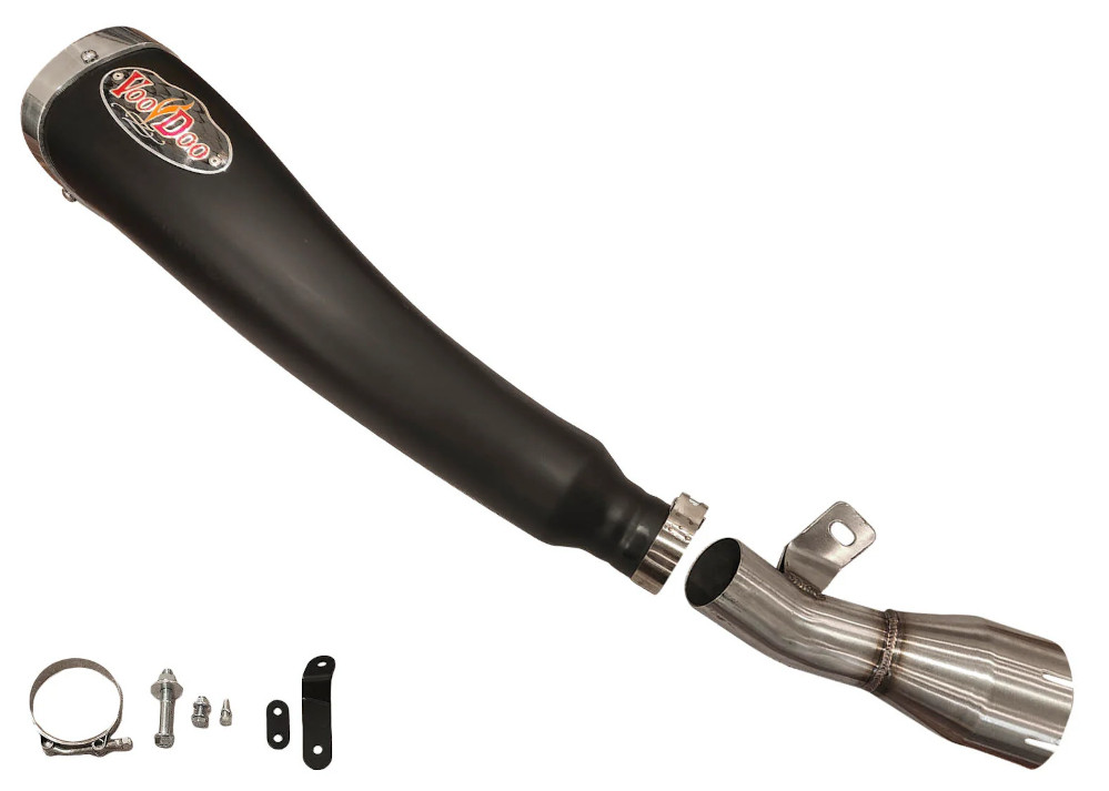 Voodoo Black Mojo Race Slip-On Under Body Muffler Delete for ZX10R