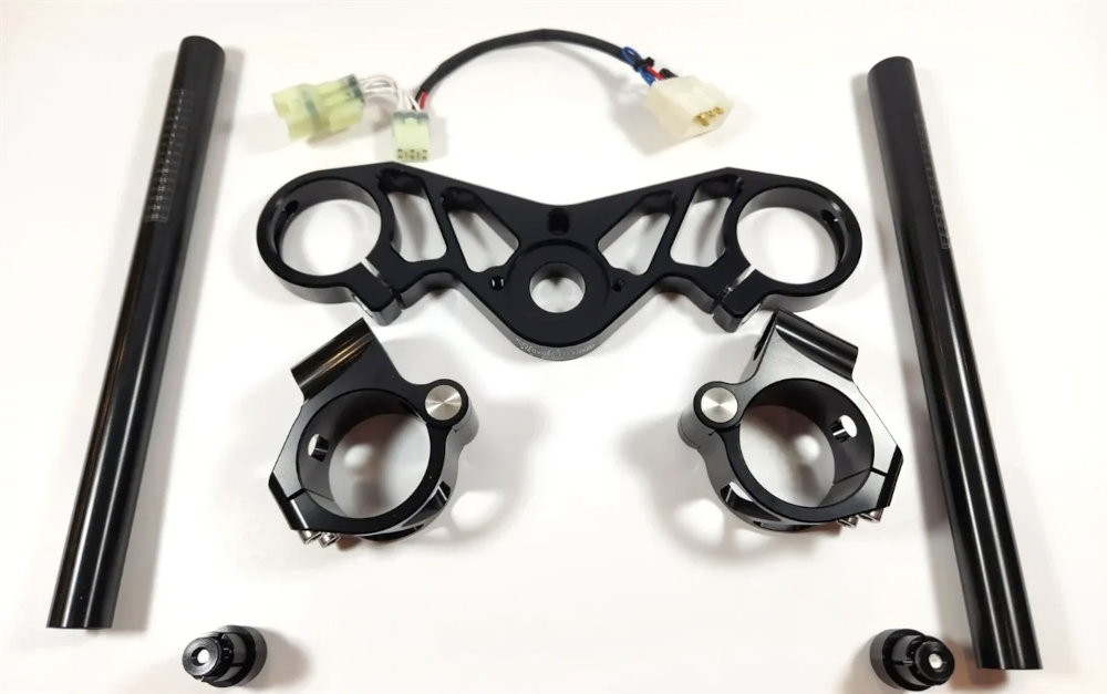 【P12152】20枚 Voodoo Lowering Top Triple Clamp Clip-Ons Kit for Kawasaki ZX14