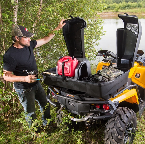 Kimpex Nomad Rear Rack Trunk ATV Passenger Seat w Heated Grips