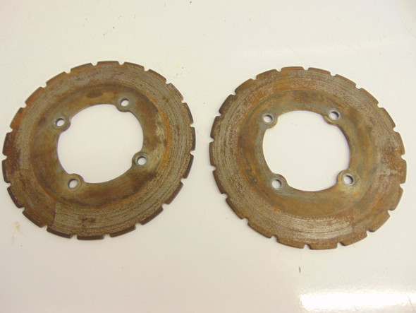 02 Polaris Scrambler 400 4X4  Front Disc Brake Rotors Pair 5243675