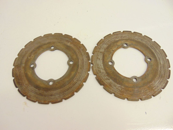 02 Polaris Scrambler 400 4X4  Front Disc Brake Rotors Pair 5243675