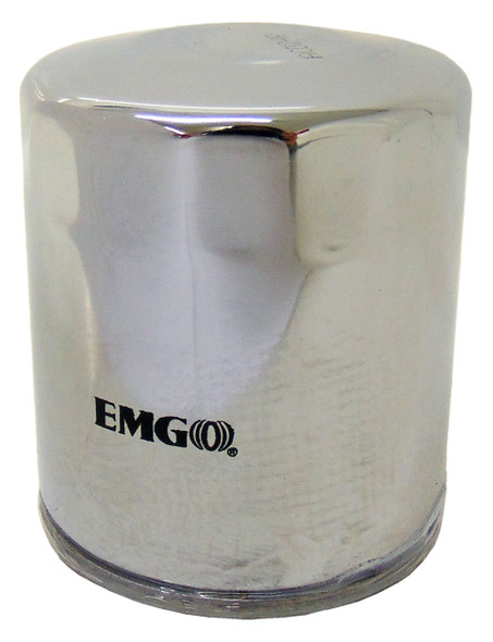 Emgo Spin On OilFilter Chrome 10-82400 for Harley Davidson 07-16 FXDB Street Bob