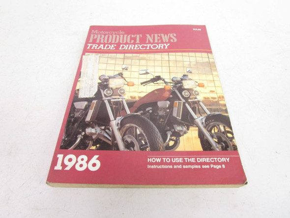 1986 Motorcycle Product News Trade Directory for Dealerships