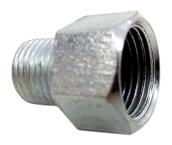 Steel Fitting Coupler Female 7/16 Inverted Flare Male End 10mm x1.00 Qty 100