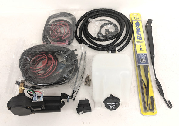 Electric Windshield Wiper Motor & Tank Kit UTV Cab Enclosure for Can Am Defender
