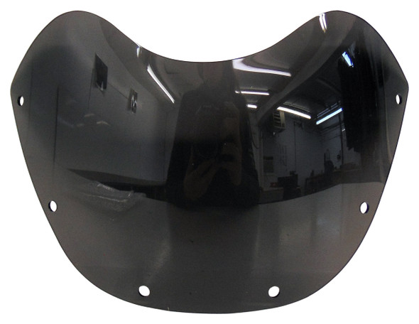 Only For Emgo Venom Mini Cafe Black Windshield ONLY 5.75" Headlight Open Mark II