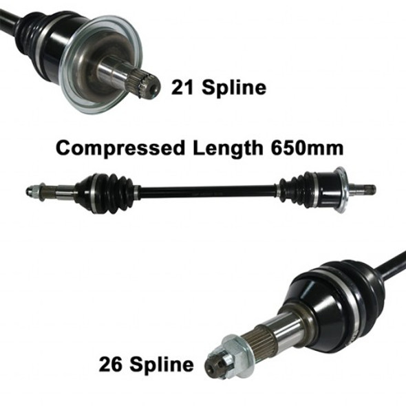 2011-16 fits Can-Am Commander 1000 ArmorTech Heavy Duty Front Left CV Axle Stock