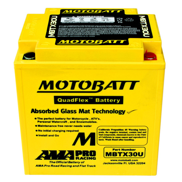 MotoBatt AGM Battery 2000-06 fits Harley Davidson FL FLH Series Touring 1450 CC