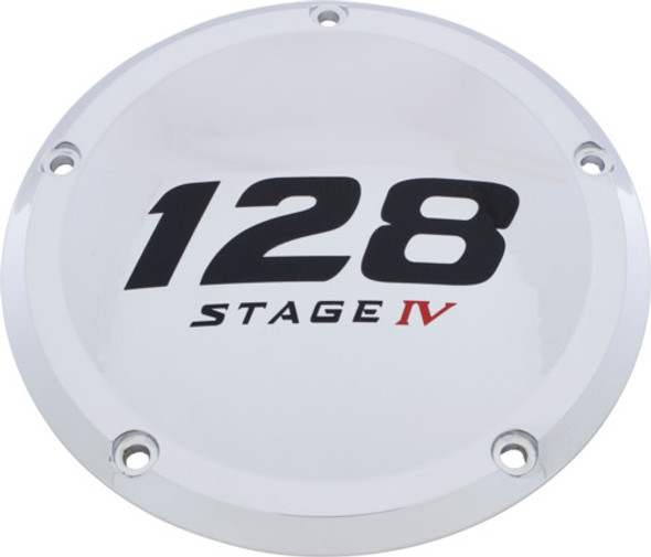 Chrome 128 Stage IV Derby Cover Custom Engraving 128-05-67