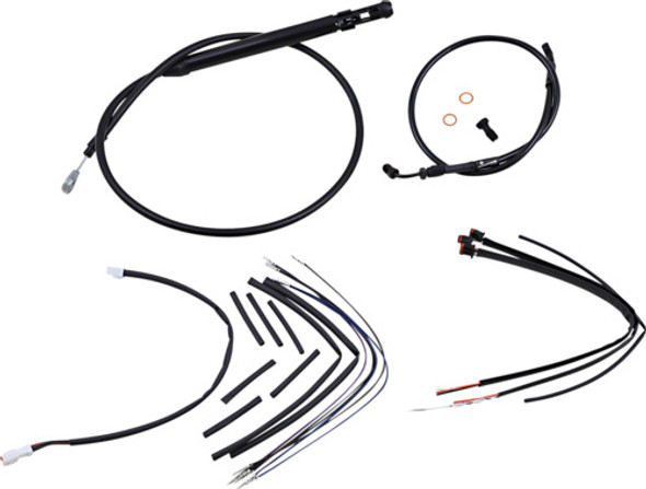 14" T-Bars Cable Kit ABS Black Burly Brand B30-1253