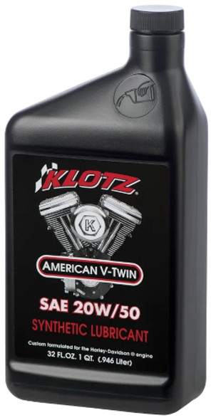 Klotz Oil Change Kit 4 qt 20W50 for Evo Sportster 1986-2022