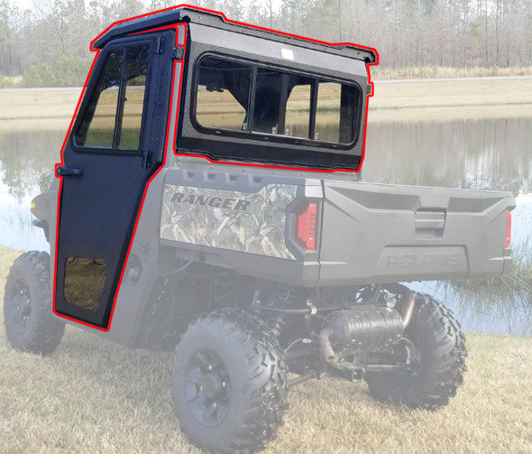 All Steel Complete Cab Enclosure with Doors for Polaris 2022-2023 Ranger SP 570