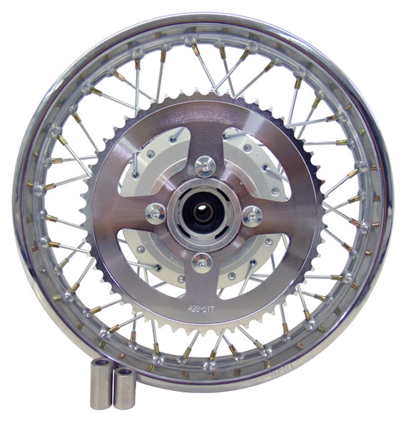 For Kawasaki 03-06 KLX 125 14" Complete Rear Rim Wheel Assembly Brakes Sprocket