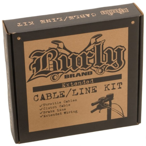 13" Ape Hanger Cable Kit Black Burly Brand B30-1276