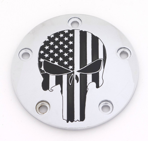 Chrome Punisher Timer Points Cover Custom Engraving PATR22-04