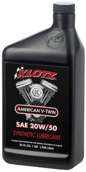 Klotz Oil Change Kit 4 qt 20W50 for Twin Cam Milwaukee 8 1999-2022