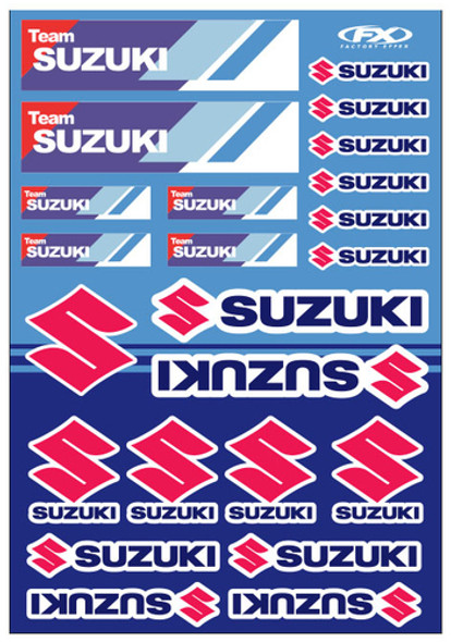 Factory Effex Suzuki Racing Sticker Sheet 22-68432