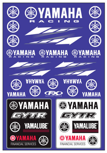Factory Effex Yamaha Racing Sticker Sheet 22-68232
