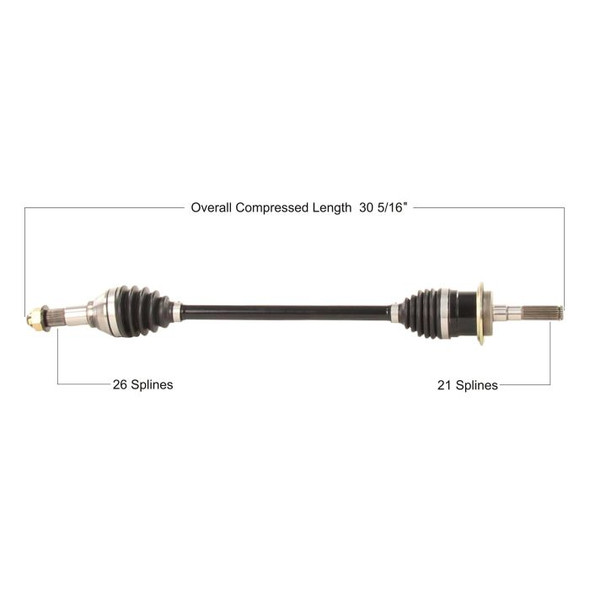 Tytaneum Front Right HD CV Axle for Can-Am Maverick 1000R/Max 1000R XMR 17-18