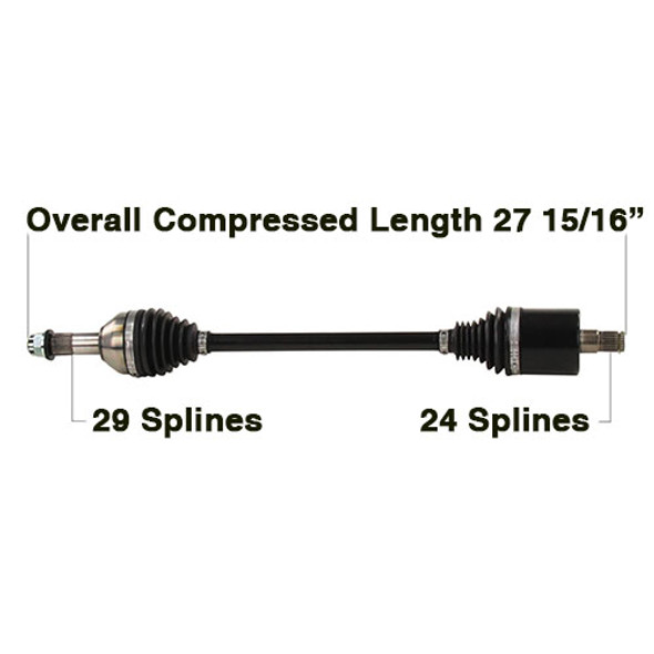 Tytaneum Rear Left/Right HD CV Axle for Can-Am Defender HD10 6x6 DPS/XT 20-22