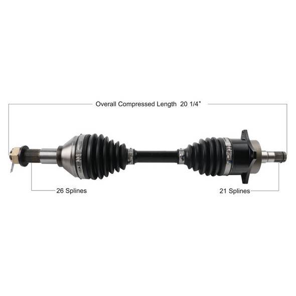 Tytaneum Front Left HD CV Axle for Can-Am Outlander 800R 4x4 XMR 2011-2012
