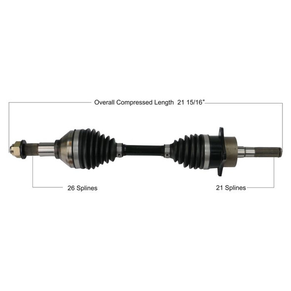 Tytaneum Front Right HD CV Axle for Can-Am Outlander 800R 4x4 XMR 2011-2012