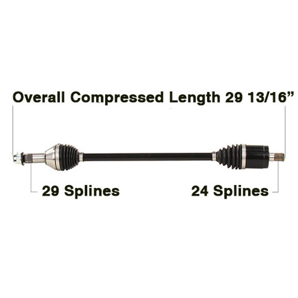 Tytaneum Front Left/Right HD CV Axle for Can-Am Defender HD10/Max HD10 XMR 19-22