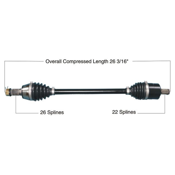 Tytaneum Front Left/Right HD CV Axle 813-0304