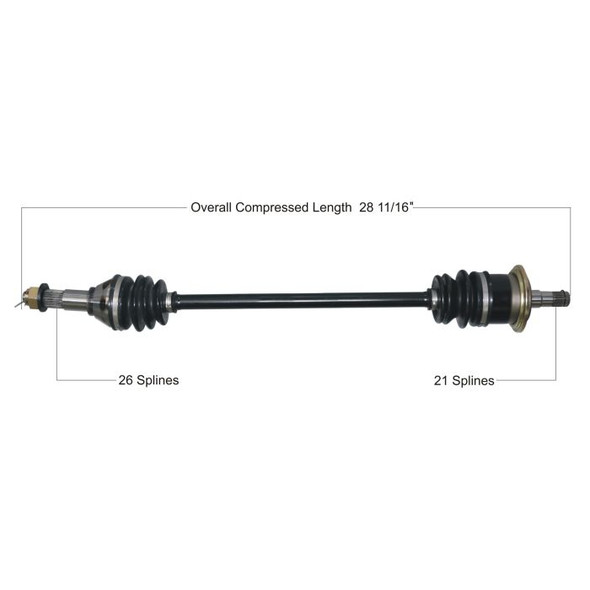 Tytaneum Front Left CV Axle for Can-Am Maverick 1000R/Max 1000R XMR 2016-2018