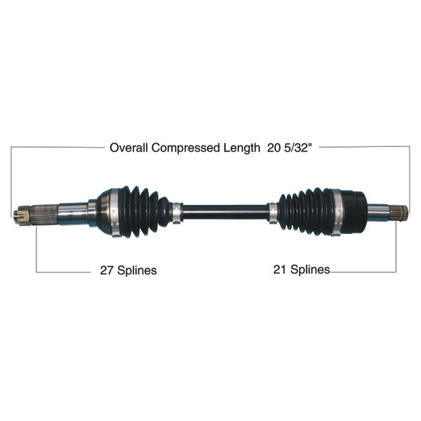Tytaneum Front Right HD CV Axle 813-0334 for Yamaha Grizzly 660 YFM660F 4x4 2002