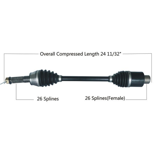 Tytaneum Rear Left/Right HD CV Axle 813-0320