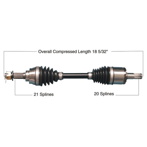 Tytaneum Front Left HD CV Axle 813-0276