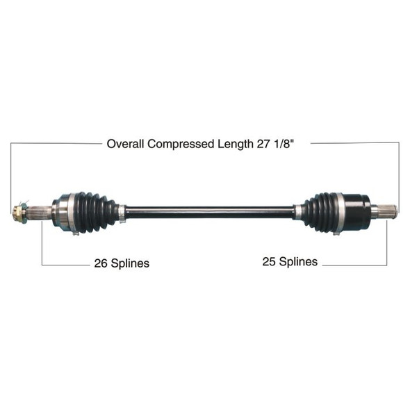 Tytaneum Rear Left/Right HD CV Axle 813-0268 for Honda Pioneer 700/700-4 2014