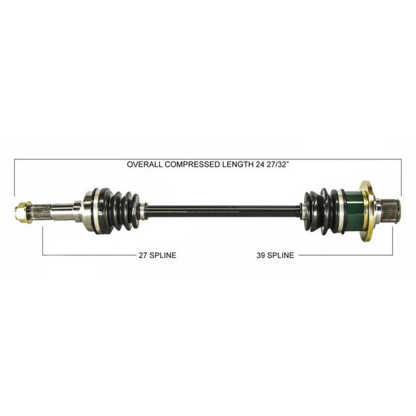 Tytaneum Rear Right CV Axle 813-0214 for Yamaha Rhino 450/650 4x4 2006-2009