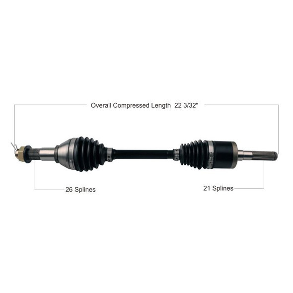 Tytaneum Front Right HD CV Axle 813-0258