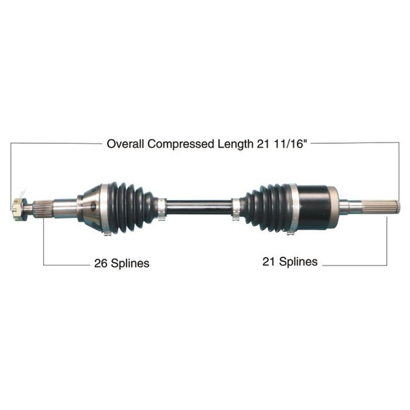 Tytaneum Front Right HD CV Axle 813-0243