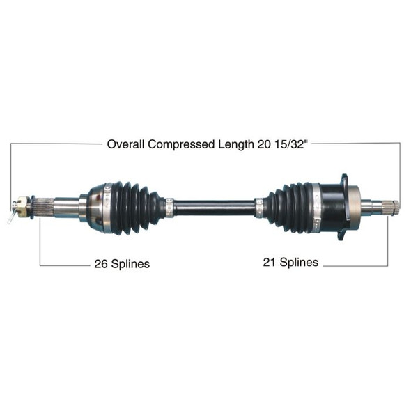 Tytaneum Front Left HD CV Axle 813-0236