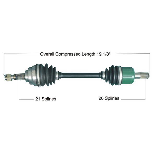 Tytaneum Front Right CV Axle 813-0063 for Honda Foreman Rubicon 500 2001-2004